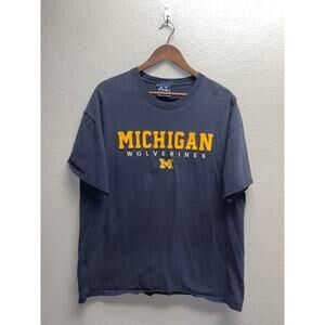 Vintage Michigan Wolverines Shirt AS Sports Embroidery College Tee 90s XL